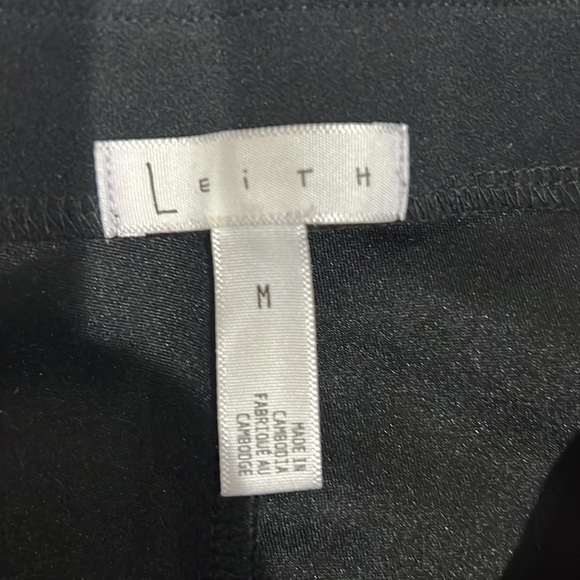 NWT Leith black straight leg pants 90s - Picture 4 of 6